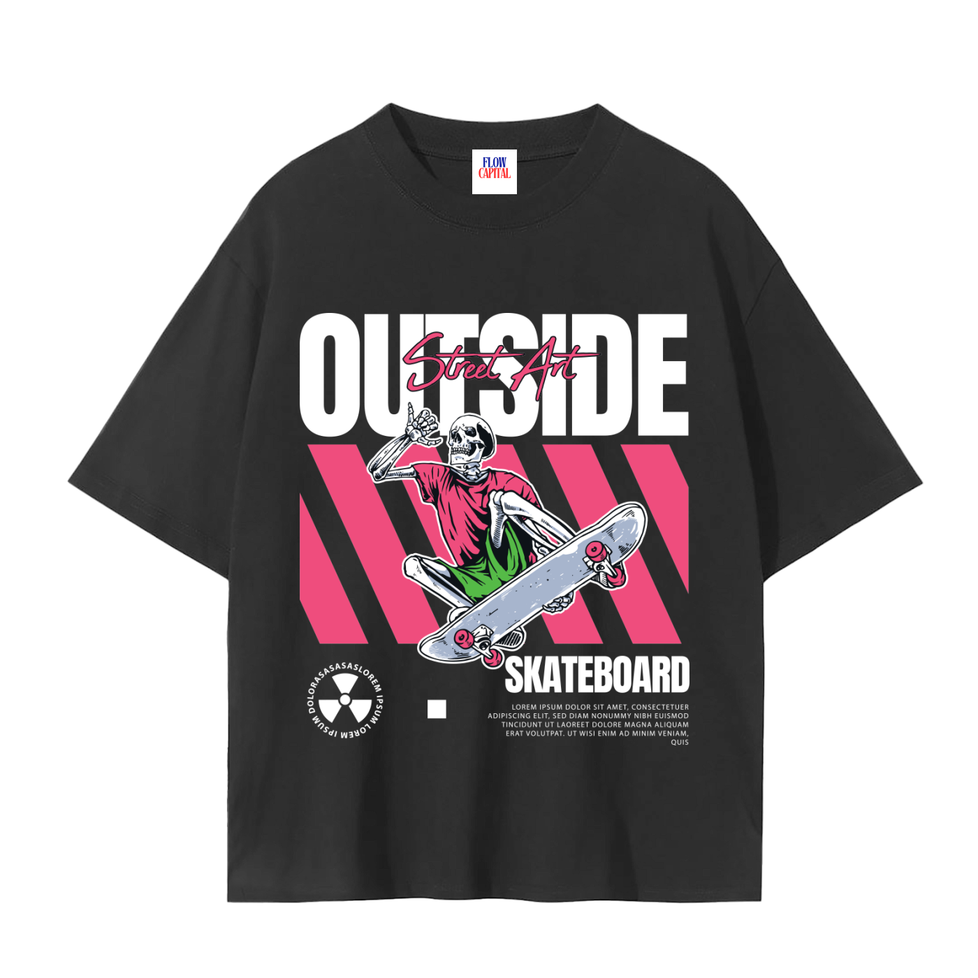 Outside regular tee