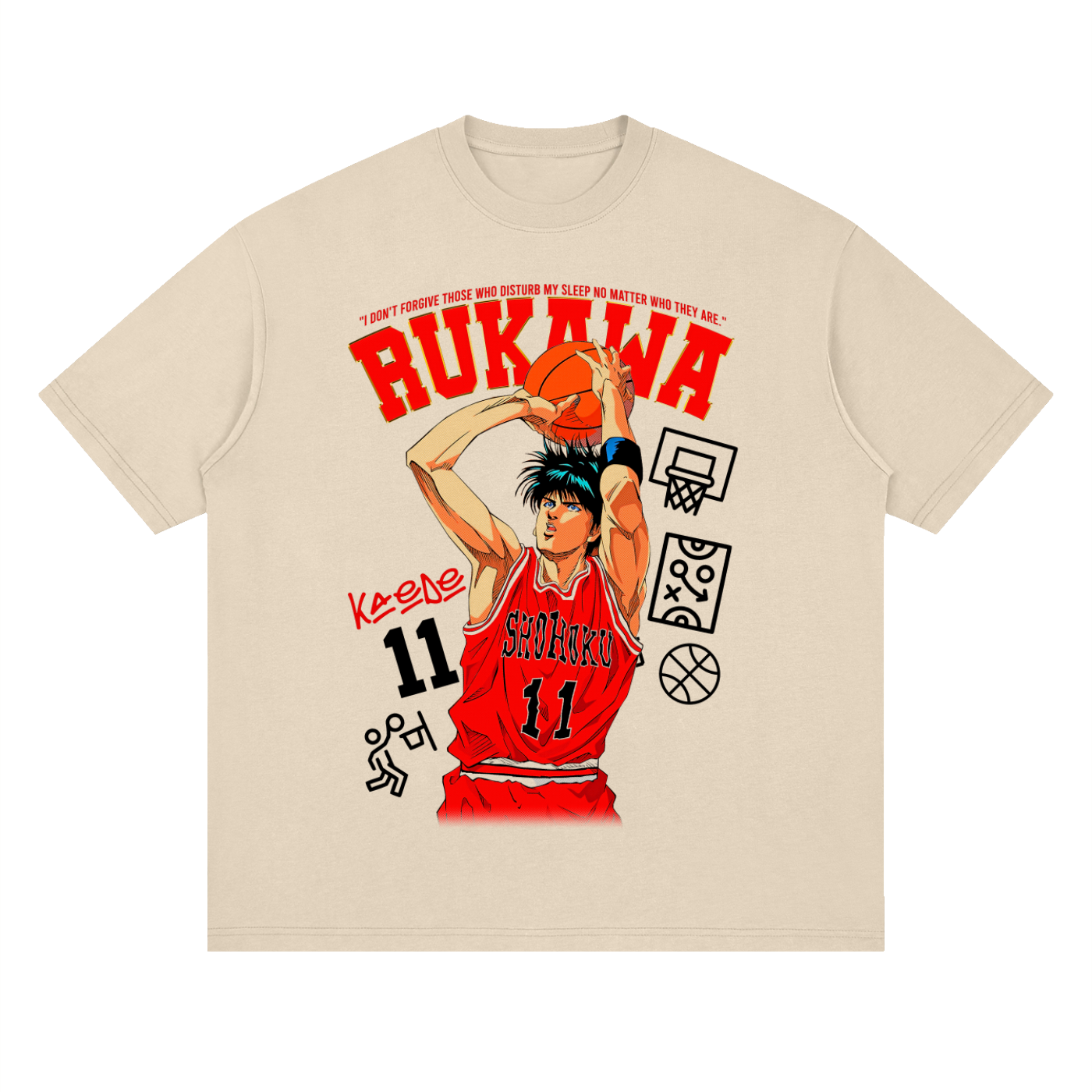 Kaede Rukawa Slam Dunk oversized