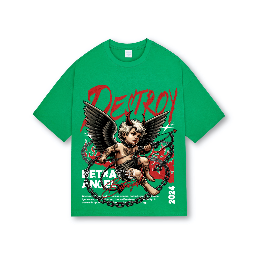 Tee destroy angel oversized desing