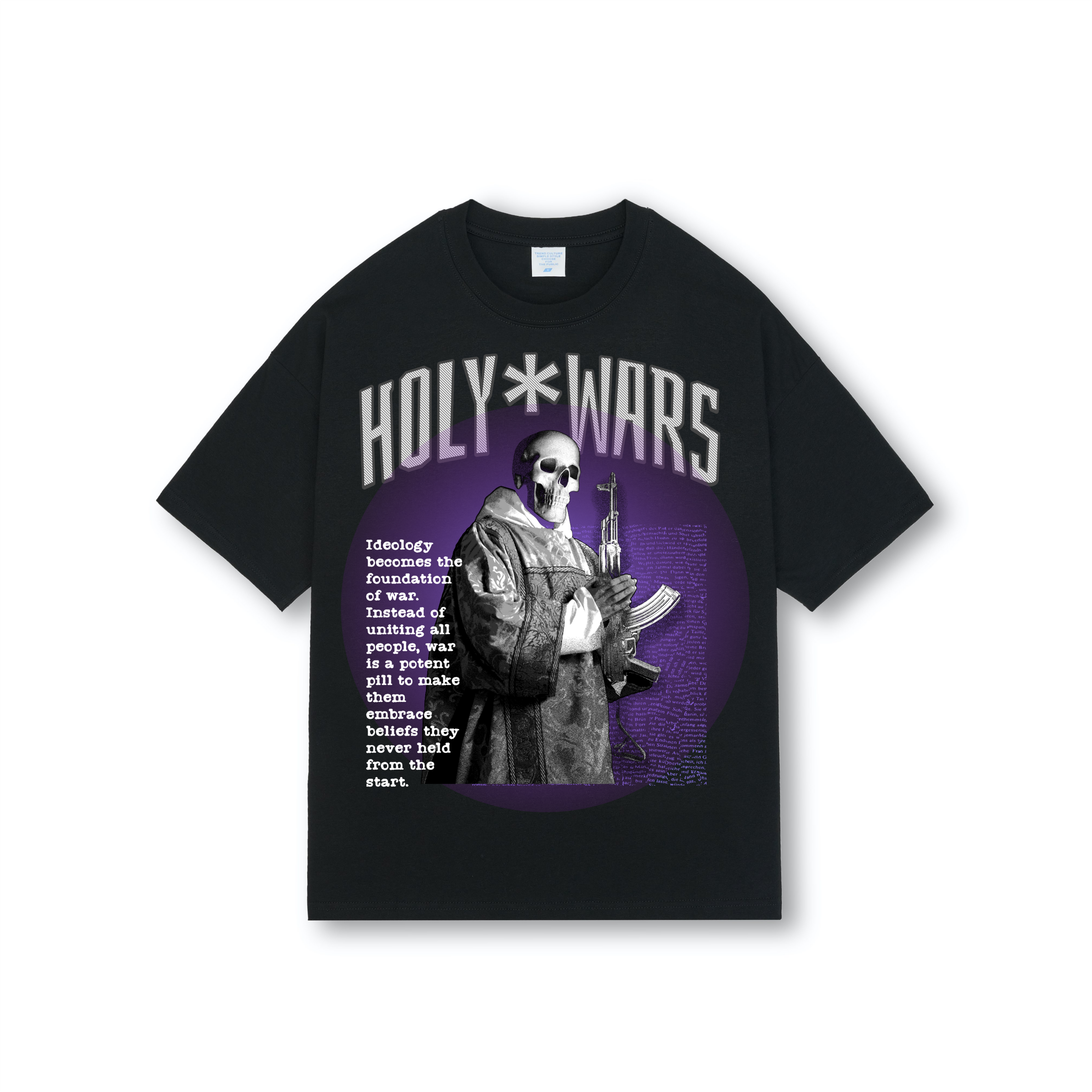 Tee holy wars oversized desing
