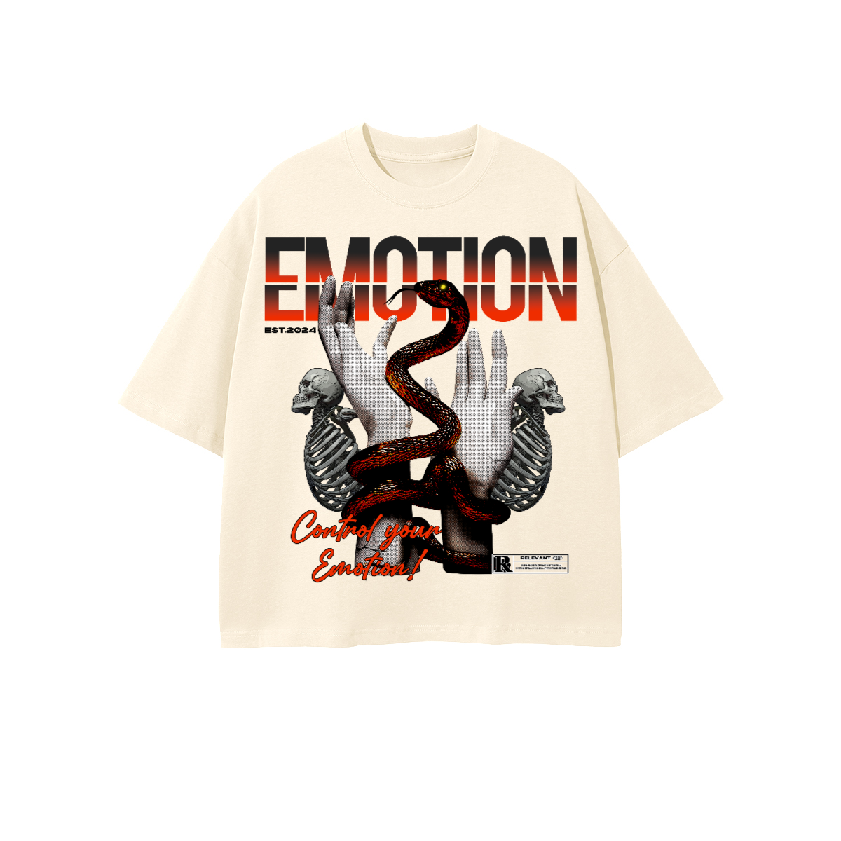 Tee emotion desing oversized