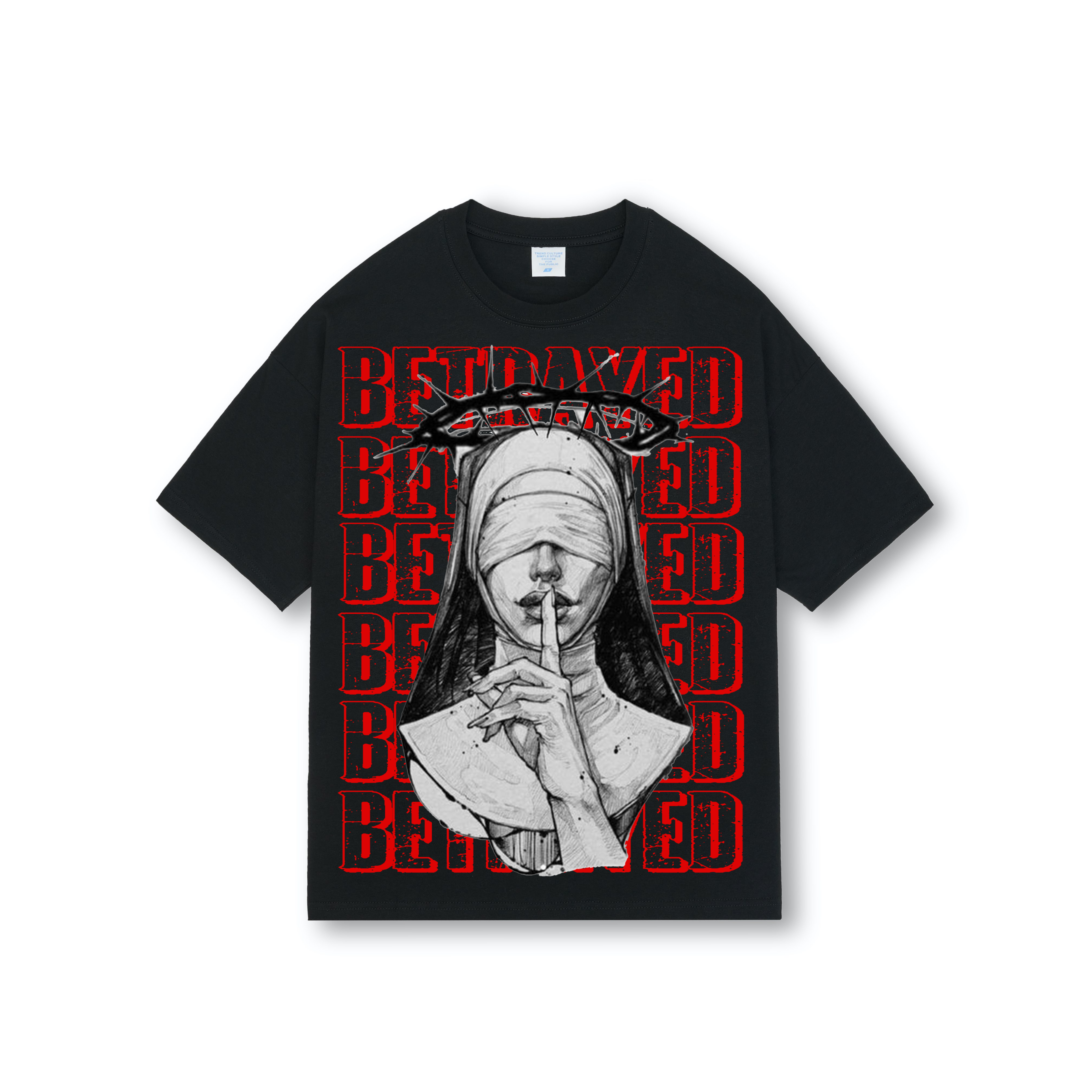 Tee betrayed oversized desing