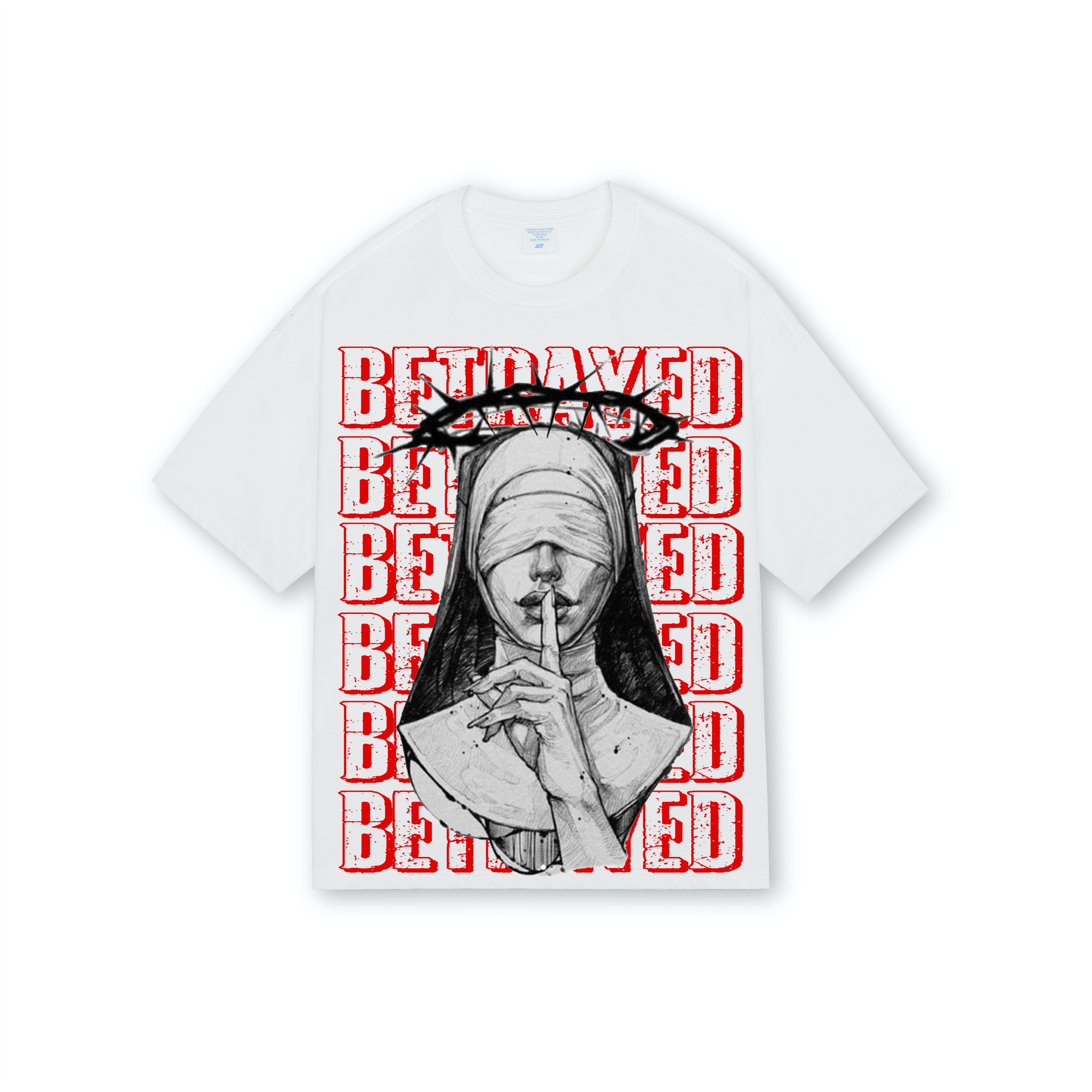 Tee betrayed oversized desing