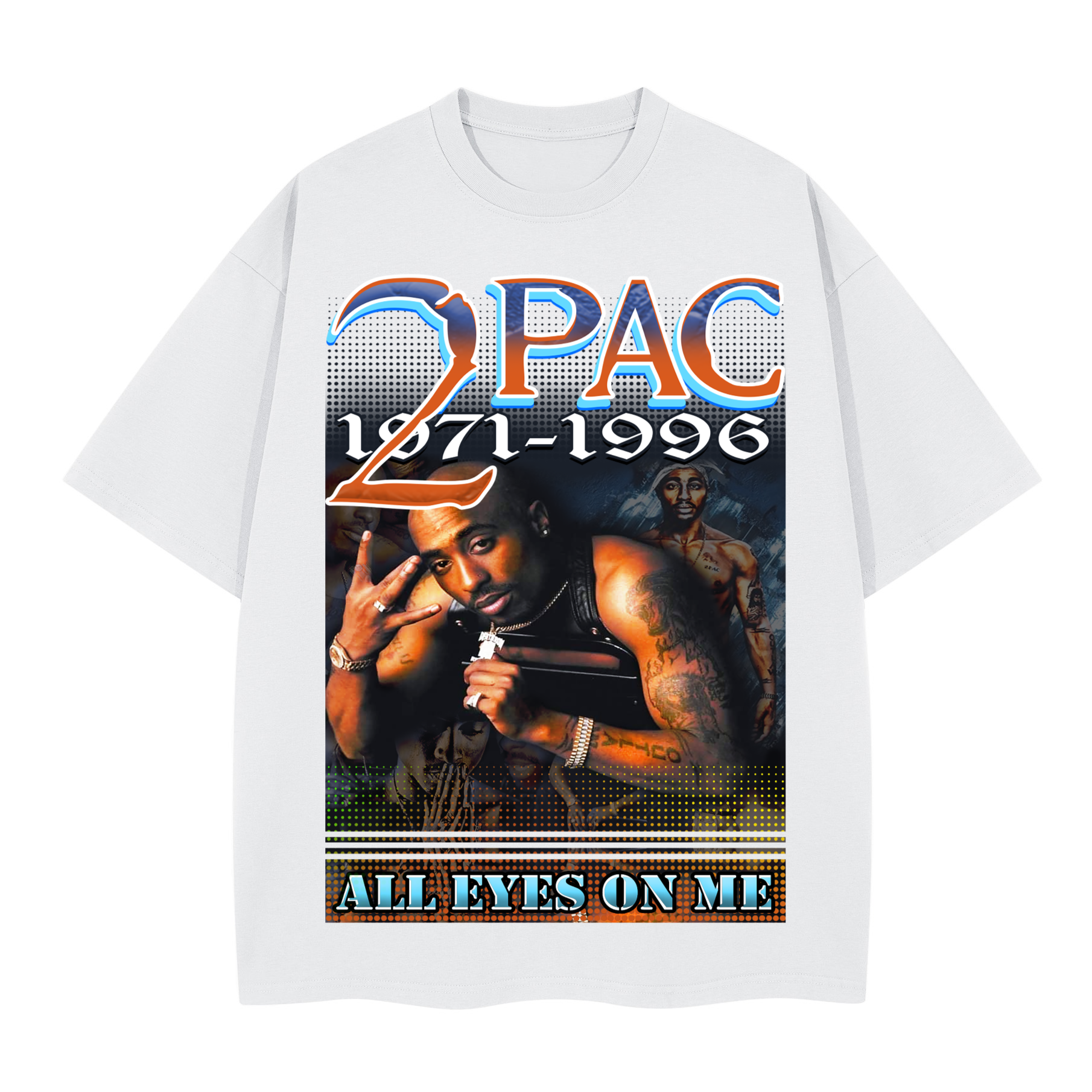 Tee 2 pac oversized desing