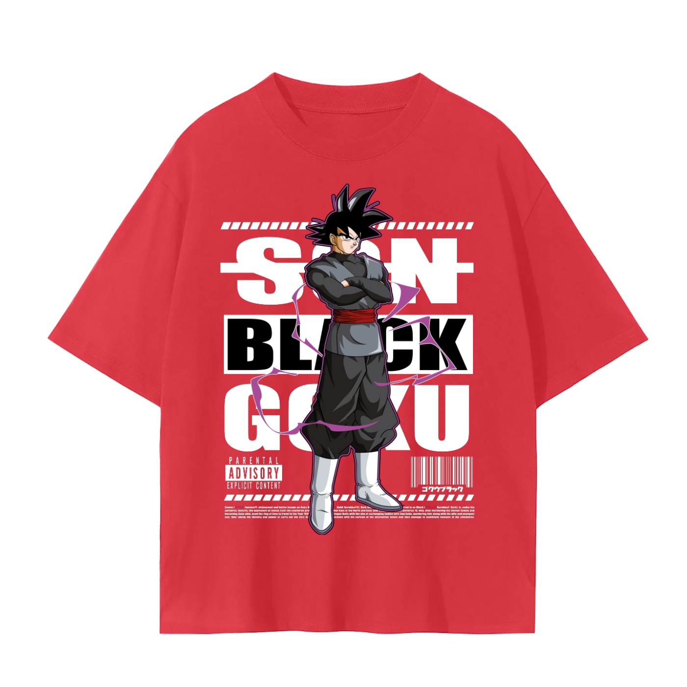 Black goku regular tee