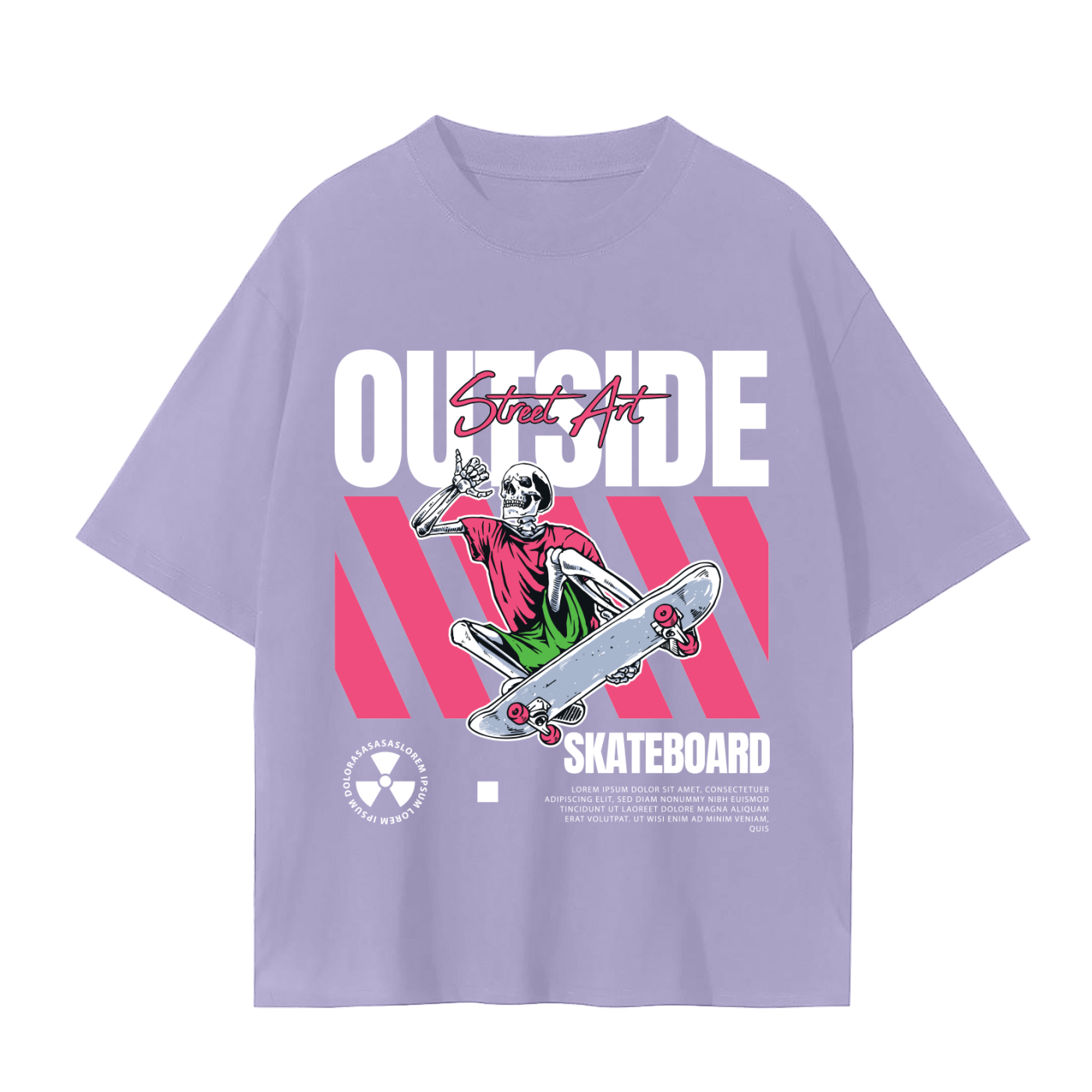 Outside regular tee